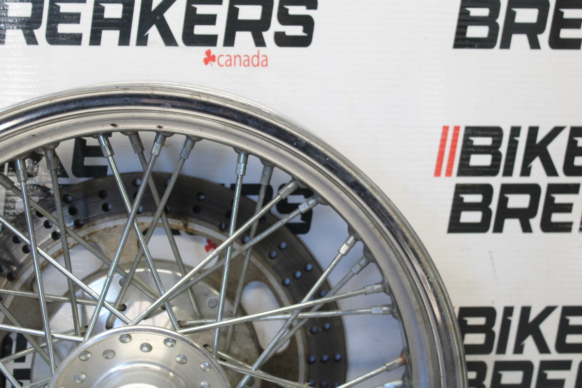 97 KAWASAKI VULCAN 1500 VN1500D CLASSIC FRONT WHEEL FRONT RIM & ROTOR BB936