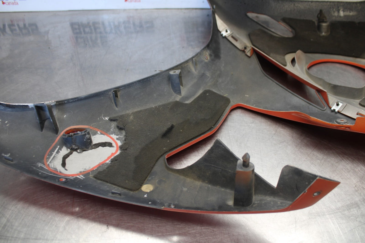 03-04 YAMAHA YZF R6 LEFT LOWER MID UPPER SIDE FAIRING COWL BB890