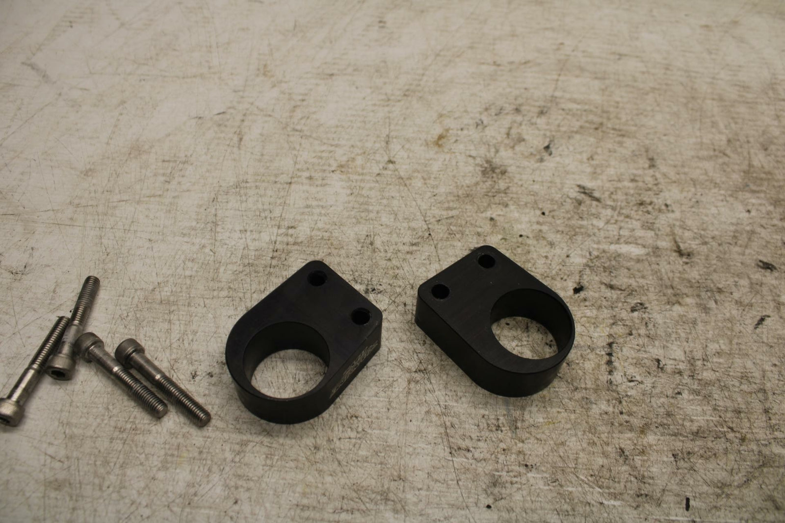 12-13 KAWASAKI EX300 NINJA LEFT RIGHT CLIP ON RISER HANDLEBARS PAIR  BB373