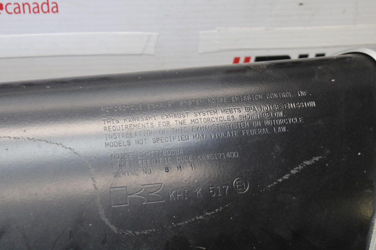 09 KAWASAKI CONCOURS 14 ZG1400B EXHAUST PIPE MUFFLER SLIP ON CAN BB875