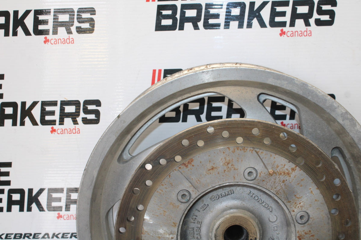 03-08 HONDA VTX1300C REAR WHEEL BACK RIM & ROTOR BB868