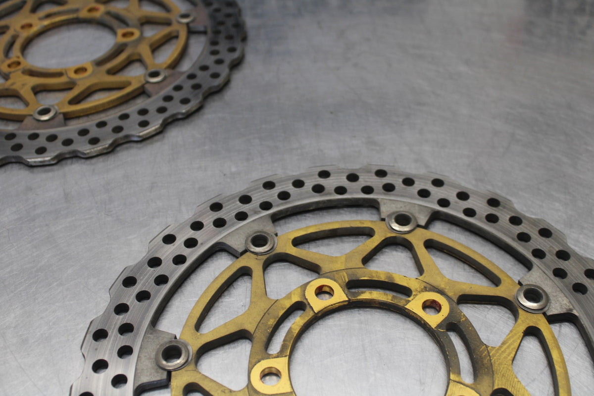 04-05 KAWASAKI NINJA ZX10R FRONT LEFT RIGHT BRAKE ROTORS DISCS BB931