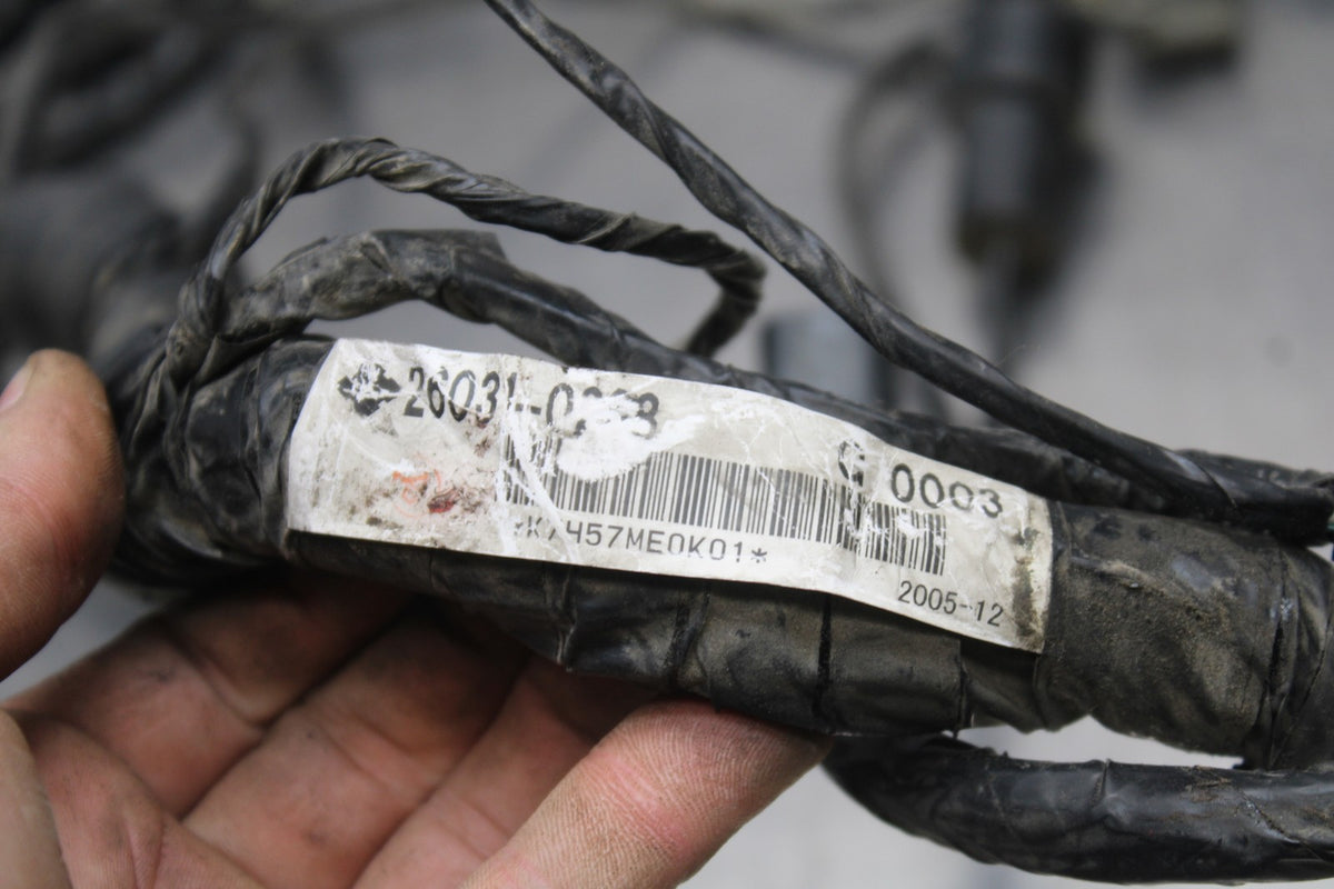 06 KAWASAKI Z750 MAIN ENGINE WIRING HARNESS MOTOR WIRE LOOM BB837