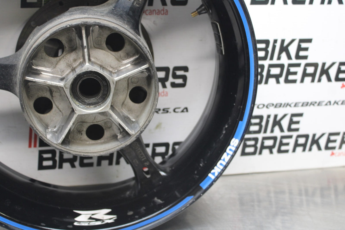 06-07 SUZUKI GSXR 600 REAR WHEEL BACK RIM & ROTOR BB845