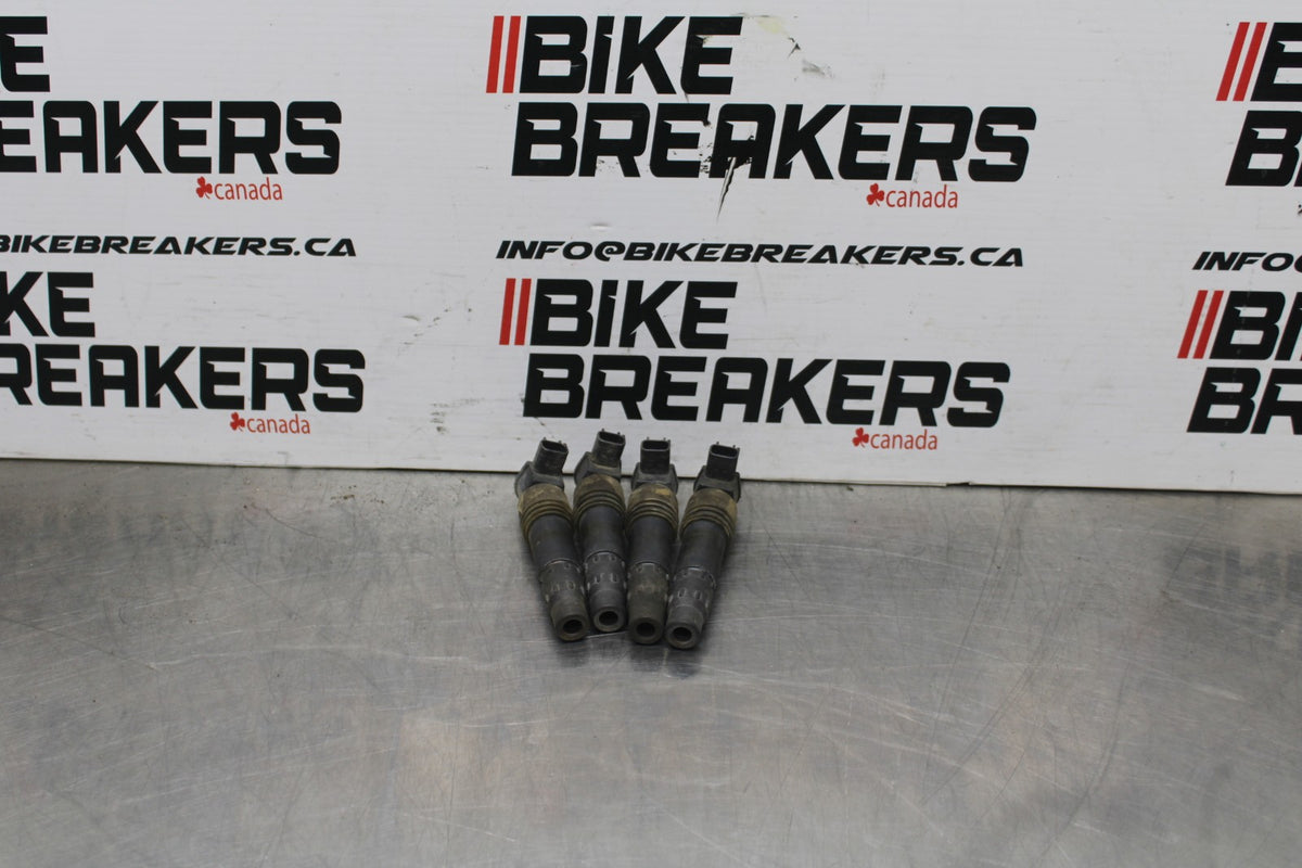 01-03 SUZUKI GSXR600 IGNITION COILS COIL SPARK PLUG CAPS BB628