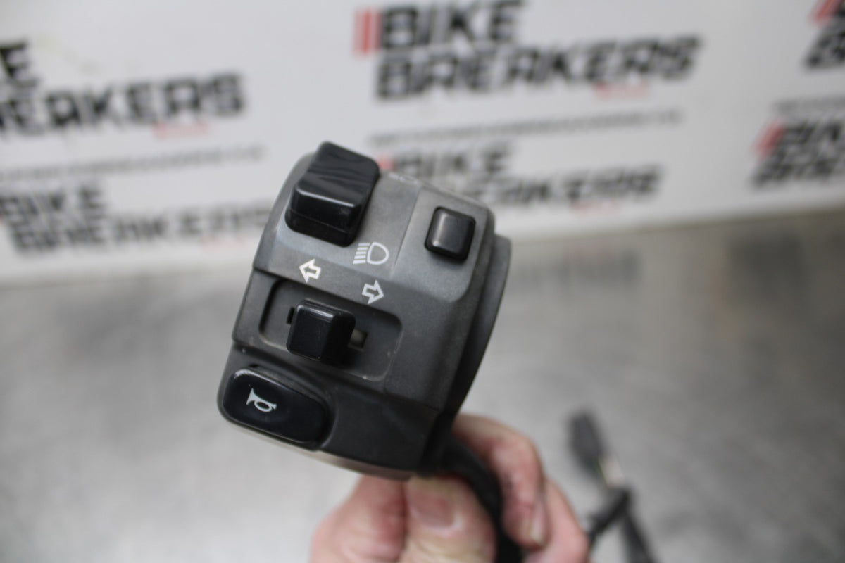 07-08 KAWASAKI NINJA ZX6R LEFT CLIP ON HANDLE HORN SIGNALS SWITCH SWITCHES BB855