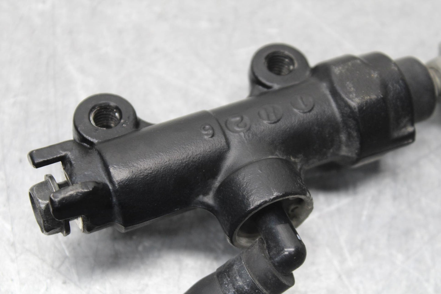 09-12 KAWASAKI NINJA ZX6R REAR BACK BRAKE MASTER CYLINDER W RESERVOIR BB640