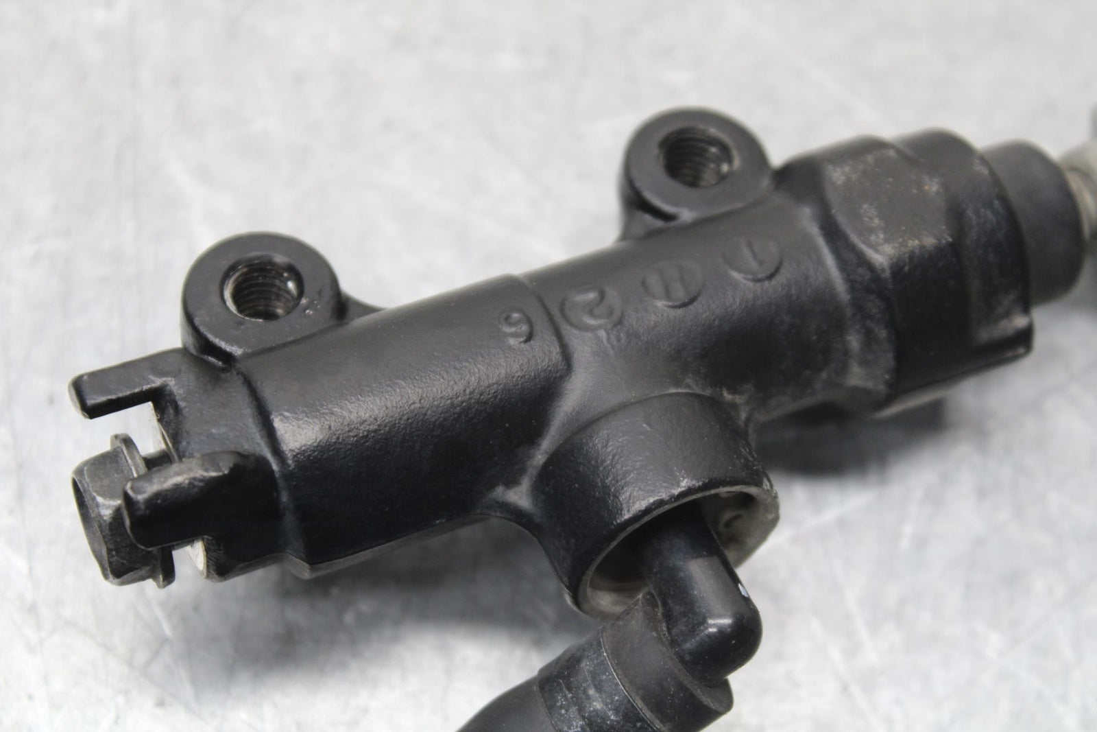 09-12 KAWASAKI NINJA ZX6R REAR BACK BRAKE MASTER CYLINDER W RESERVOIR BB640