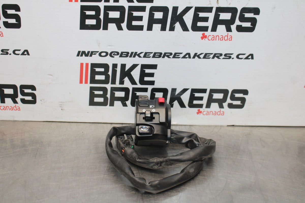 12-16 KAWASAKI NINJA 650 EX650F ABS LEFT HANDLE HORN SIGNALS SWITCH BB860