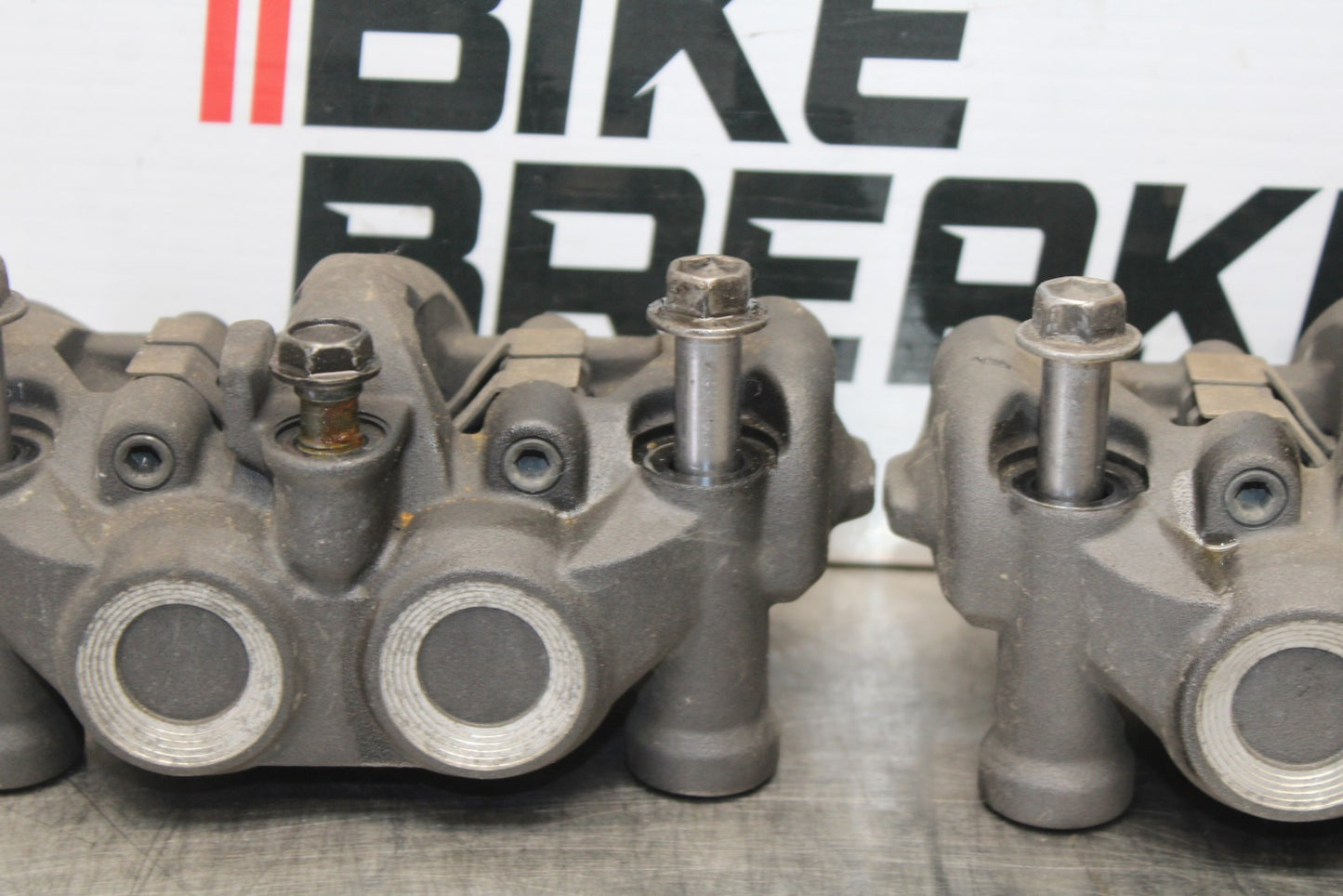 08 KAWASAKI NINJA ZX10R RIGHT LEFT FRONT BRAKE CALIPER SET PAIR CALIPERS BB201