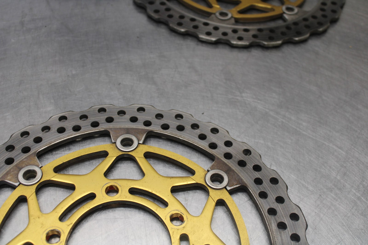 04-05 KAWASAKI NINJA ZX10R FRONT LEFT RIGHT BRAKE ROTORS DISCS BB931