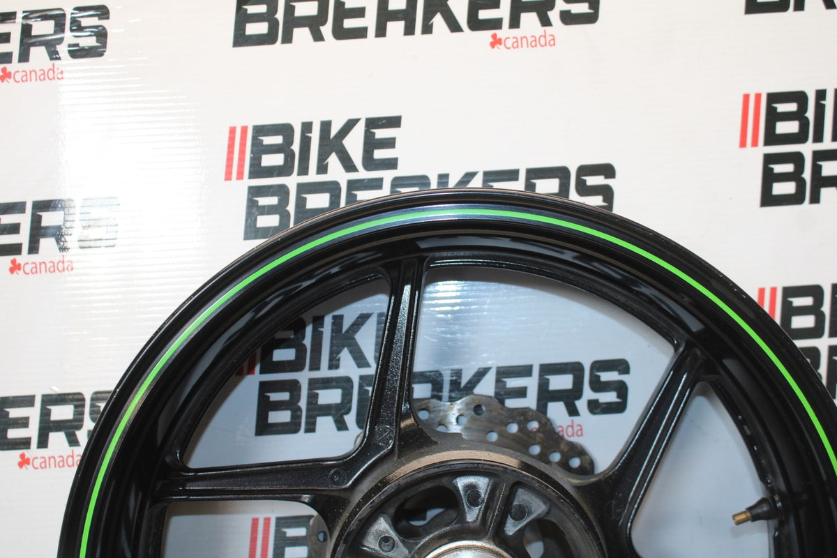 08 KAWASAKI NINJA ZX10R REAR WHEEL BACK RIM & ROTOR BB902
