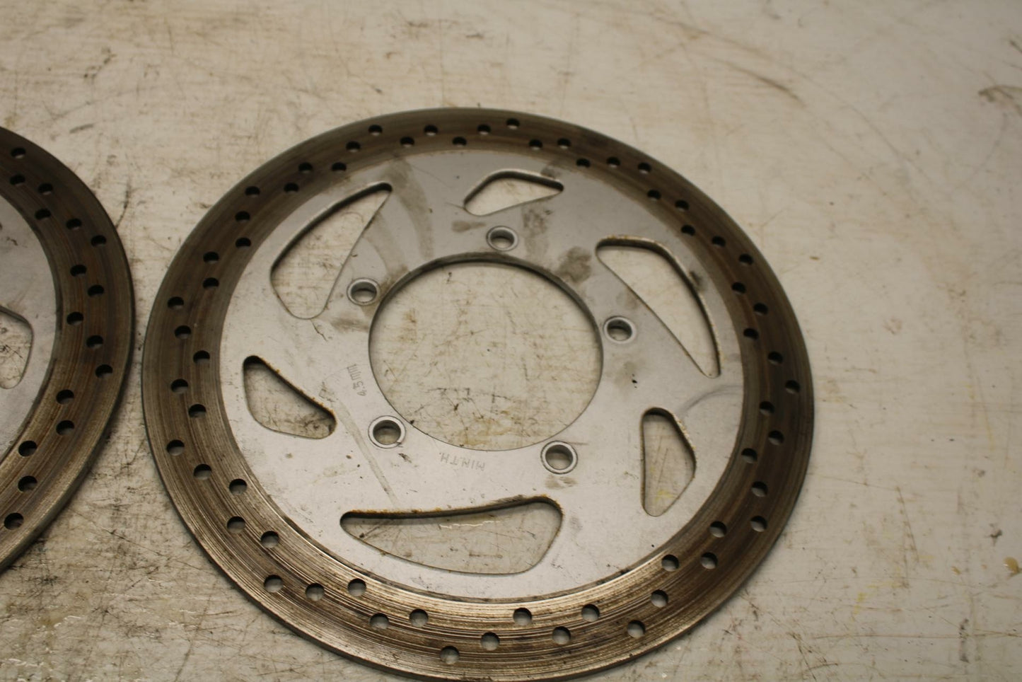 05-09 SUZUKI BOULEVARD C90 FRONT LEFT RIGHT BRAKE ROTORS DISCS BB357