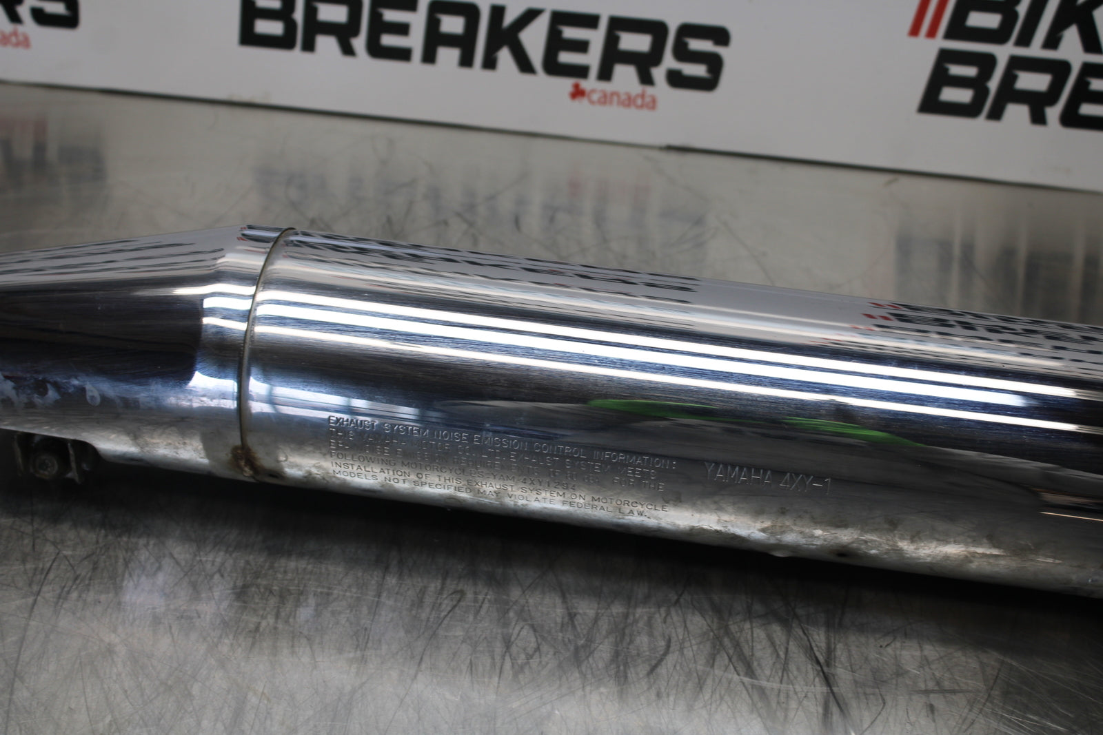 09 YAMAHA ROYAL STAR XVZ1300TF VENTURE LEFT HEADER MUFFLER EXHAUST BB151