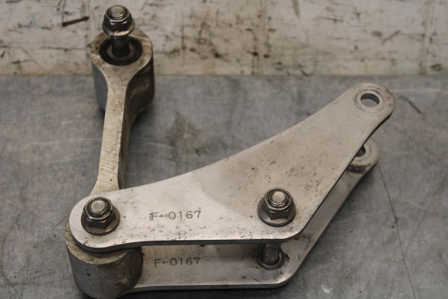 2011 Kawasaki Ninja ZX10R ZX1000K ABS REAR DOGBONE SHOCK LINKAGE LINK BB555