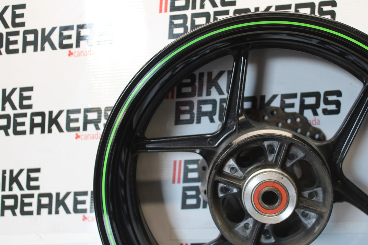 08 KAWASAKI NINJA ZX10R REAR WHEEL BACK RIM & ROTOR BB902