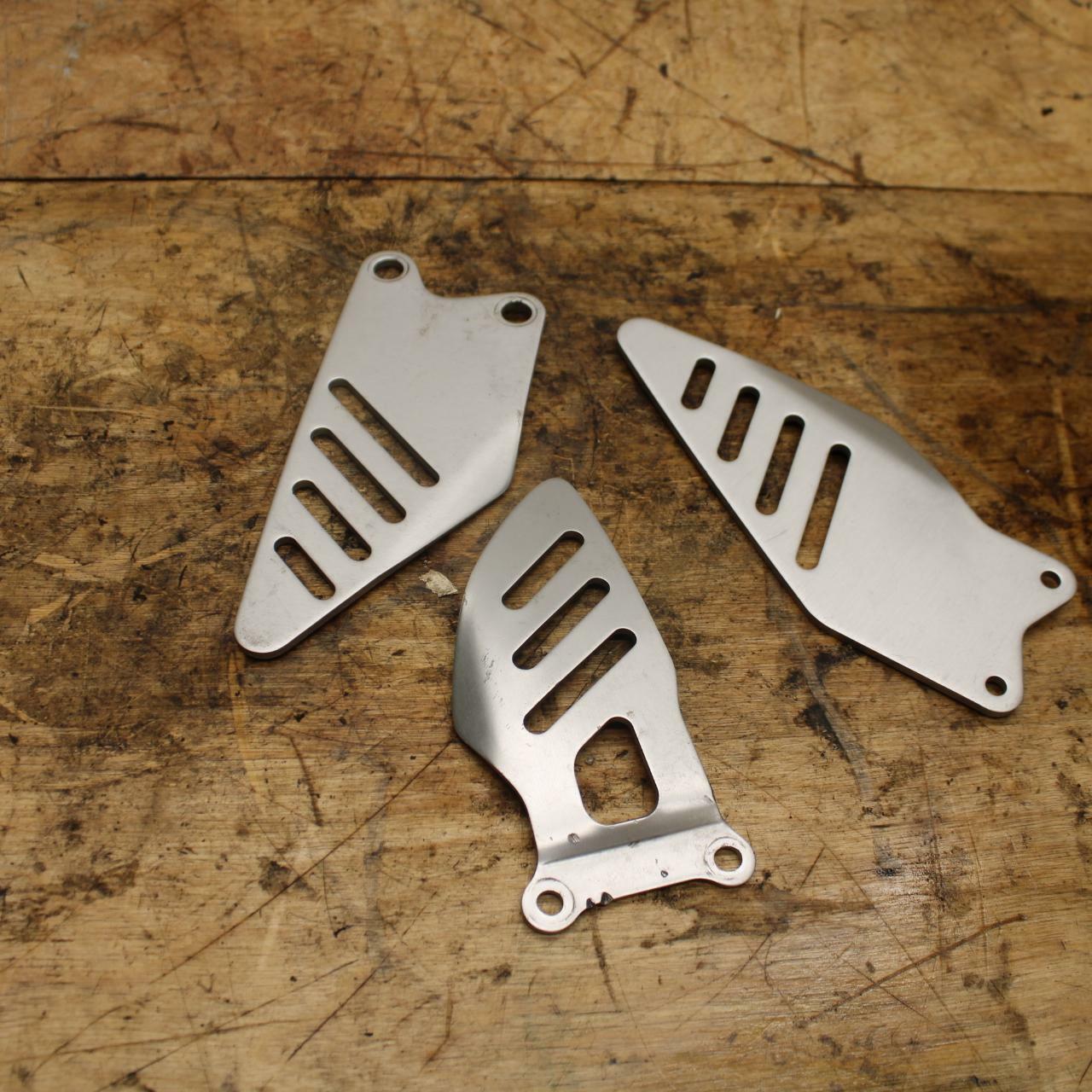 13-18 KAWASAKI NINJA ZX6R LEFT RIGHT REARSET REAR SET HEEL GUARD COVER 