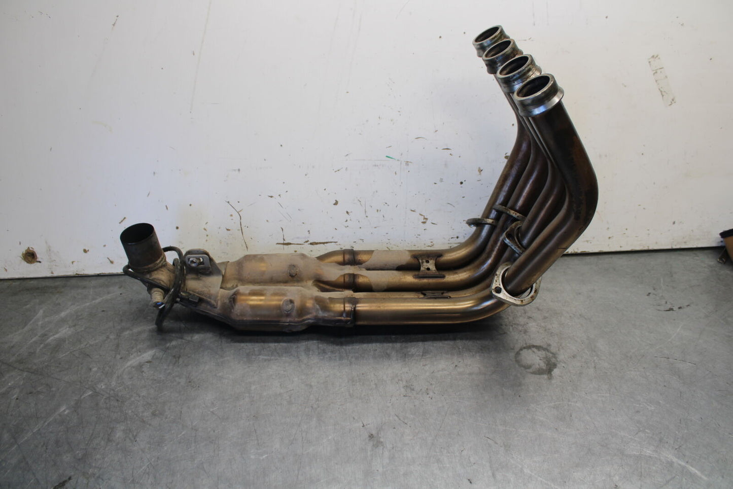 07-09 YAMAHA FZ6 EXHAUST HEADER PIPES MANIFOLD 4S8-14610-00-00 BB713