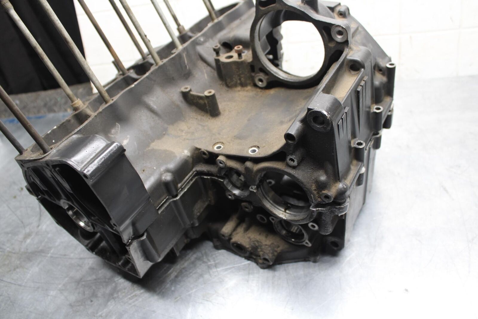 86-87 SUZUKI GSXR1100 ENGINE MOTOR CRANKCASE CRANK CASES BLOCK BB413