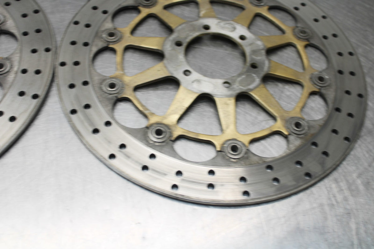 05 DUCATI SUPERSPORT 800 FRONT LEFT RIGHT BRAKE ROTORS DISCS BB913