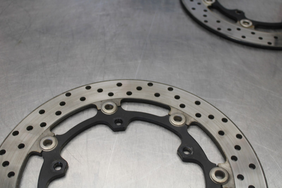 03-04 YAMAHA YZF R6S FRONT LEFT RIGHT BRAKE ROTORS DISCS BB890
