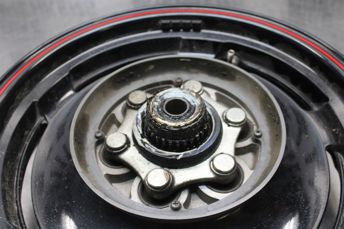 93-07 YAMAHA VMAX 1200 REAR WHEEL BACK RIM & ROTOR BB197