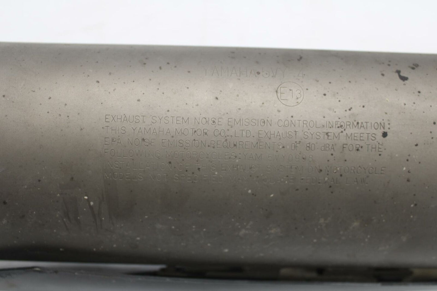 06 YAMAHA YZF R1 EXHAUST PIPE RIGHT MUFFLER SLIP ON CAN SILENCER BB282