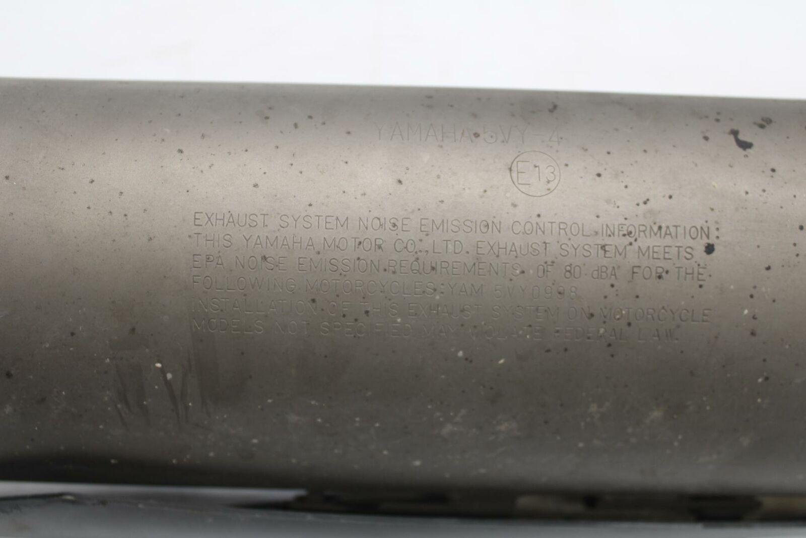 06 YAMAHA YZF R1 EXHAUST PIPE RIGHT MUFFLER SLIP ON CAN SILENCER BB282