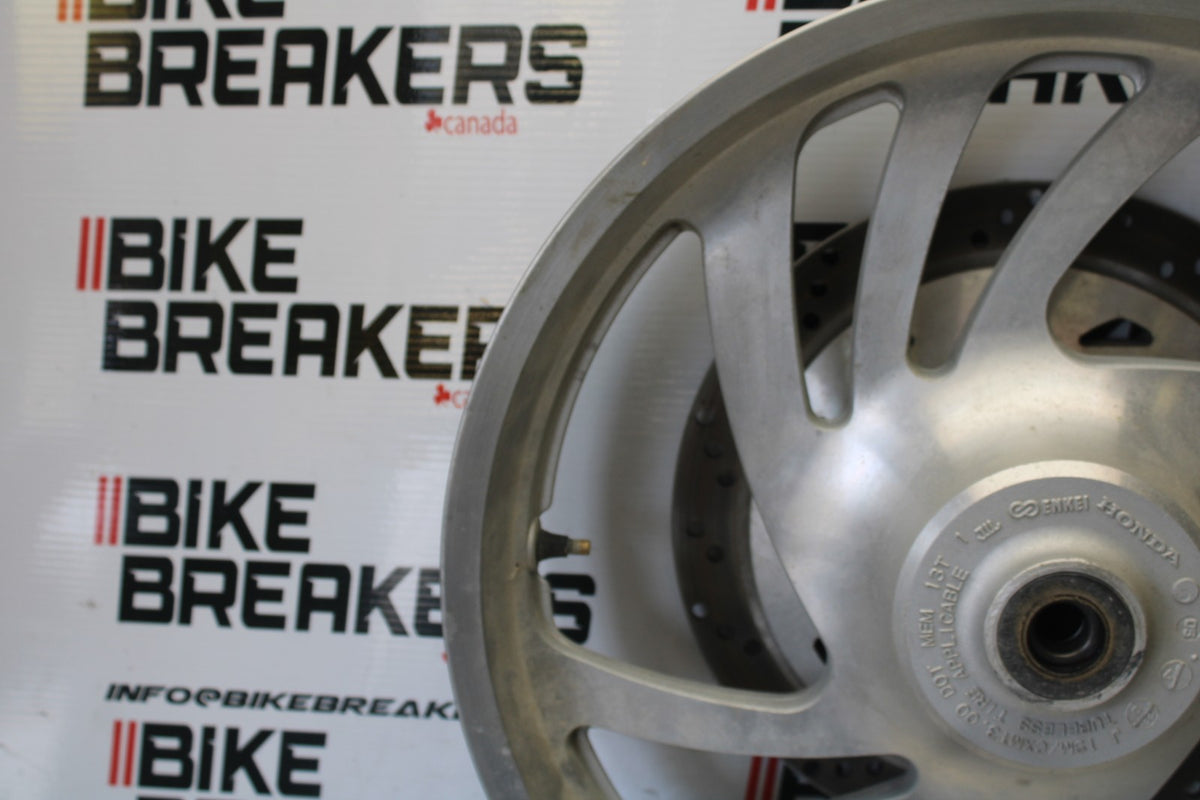 03-08 HONDA VTX1300C FRONT WHEEL FRONT RIM & ROTOR BB868