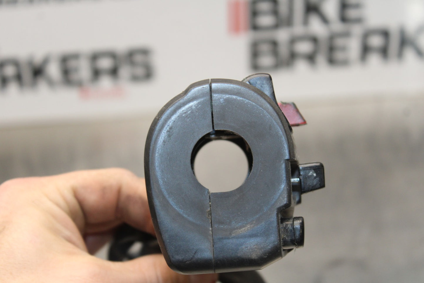 09-10 KAWASAKI ER-6N LEFT CLIP ON HANDLE HORN SIGNALS SWITCH SWITCHES BB205