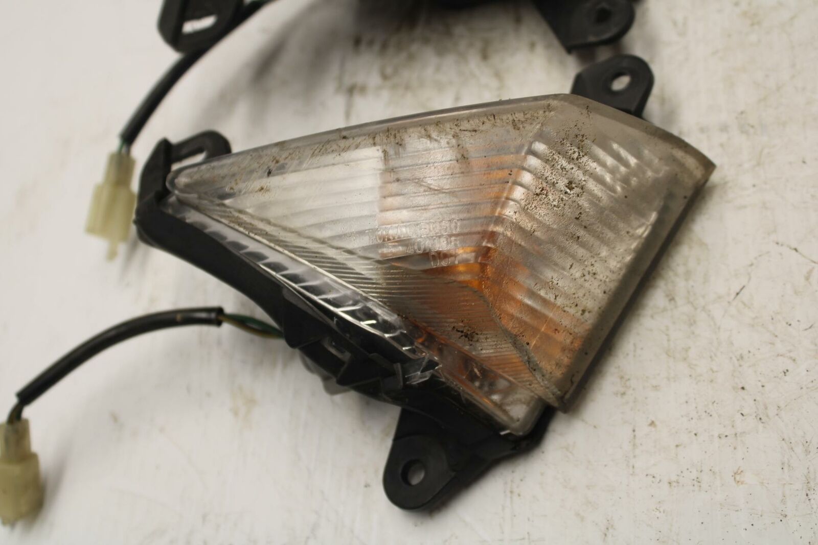 09-12 KAWASAKI NINJA ZX6R FRONT LEFT RIGHT TURN SIGNALS LIGHT INDICATORS BB272