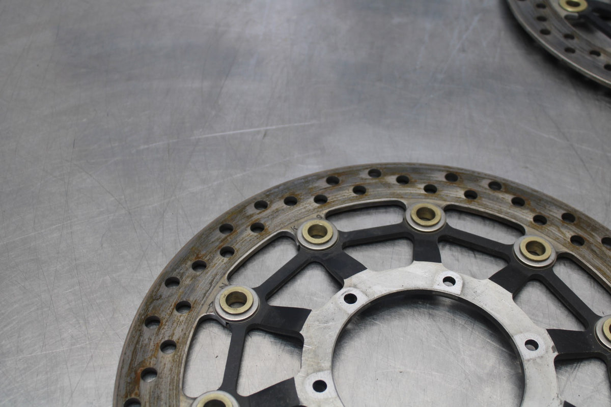 07-12 HONDA CBR600RR FRONT LEFT RIGHT BRAKE ROTORS DISCS BB689