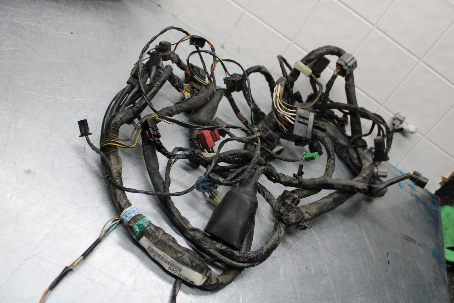 06-07 KAWASAKI NINJA 650R MAIN ENGINE WIRING HARNESS MOTOR WIRE LOOM BB446