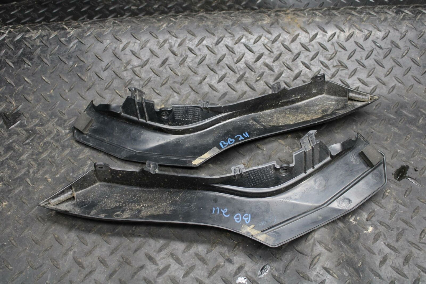 12-17 KAWASAKI NINJA 650 RIGHT LEFT FRONT SIDE SEAT PANELS TRIMS FAIRINGS BB211