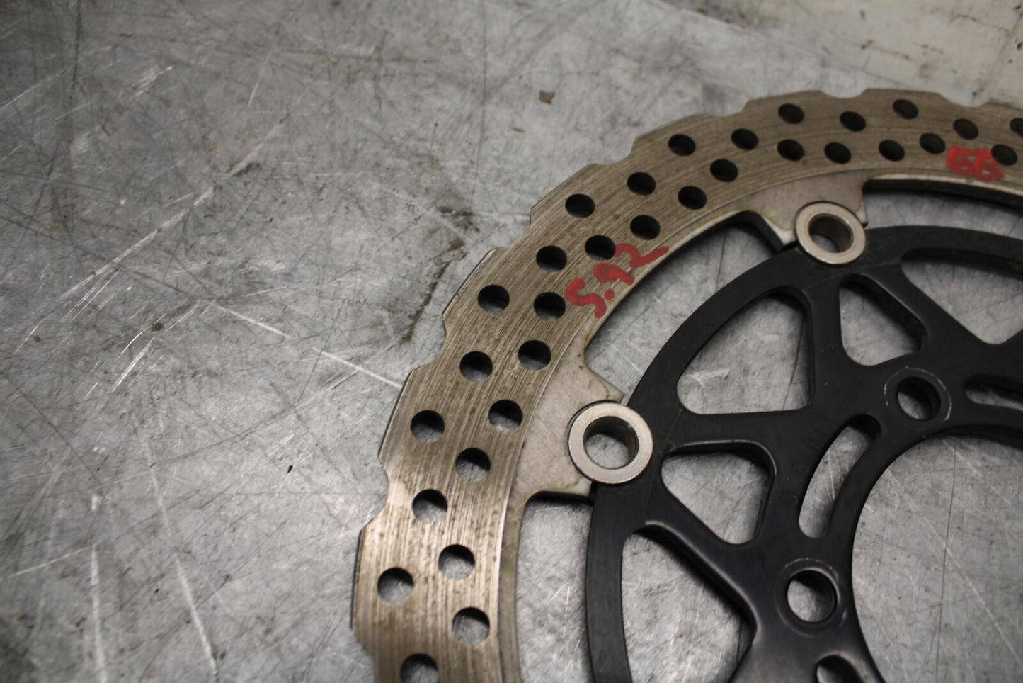 2009 Kawasaki Ninja ZX6R ZX600R FRONT BRAKE DISC ROTOR 41080-0077-5C BB44