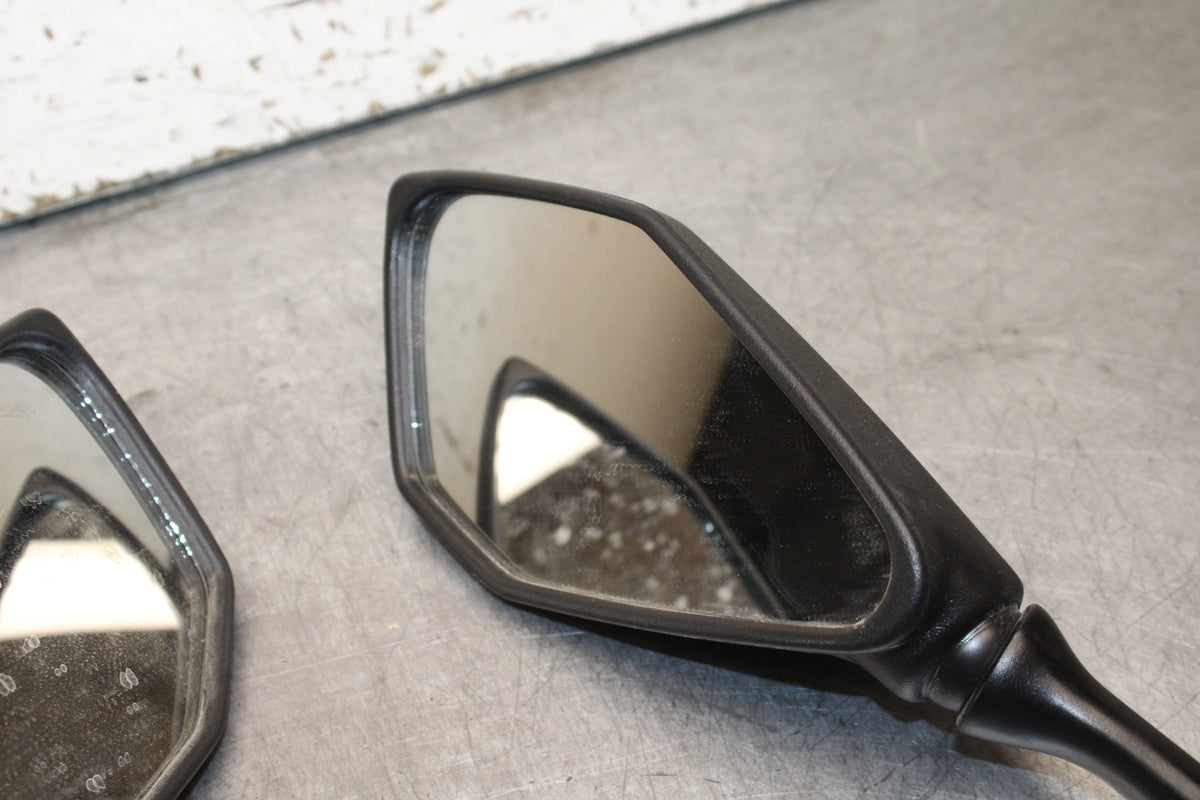 24 KAWASAKI NINJA 500 ABS REAR VIEW MIRROR SET PAIR MIRRORS BB730