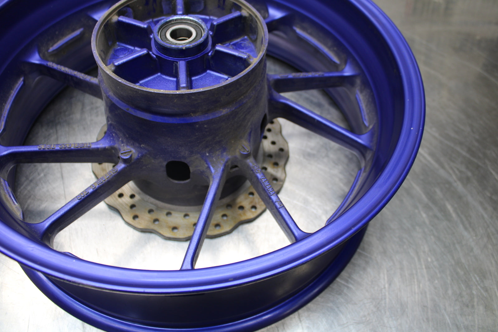 14-17 YAMAHA FZ07 REAR WHEEL BACK RIM & ROTOR BB162
