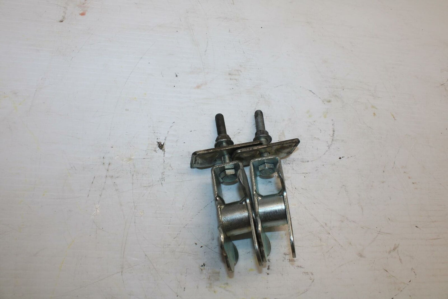 04-09 SUZUKI GS500F SWINGARM CHAIN TENSIONER ADJUSTMENT BRACKETS  BB278