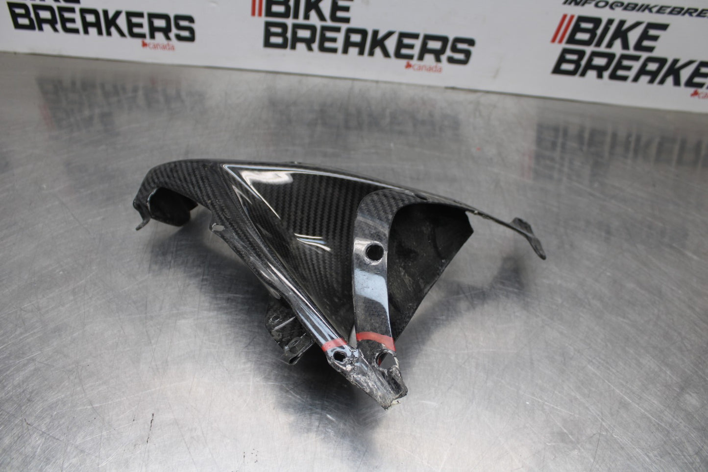 08 KAWASAKI NINJA ZX10R CB - CARBON FIBER FRONT CENTER COWL FAIRING BB201
