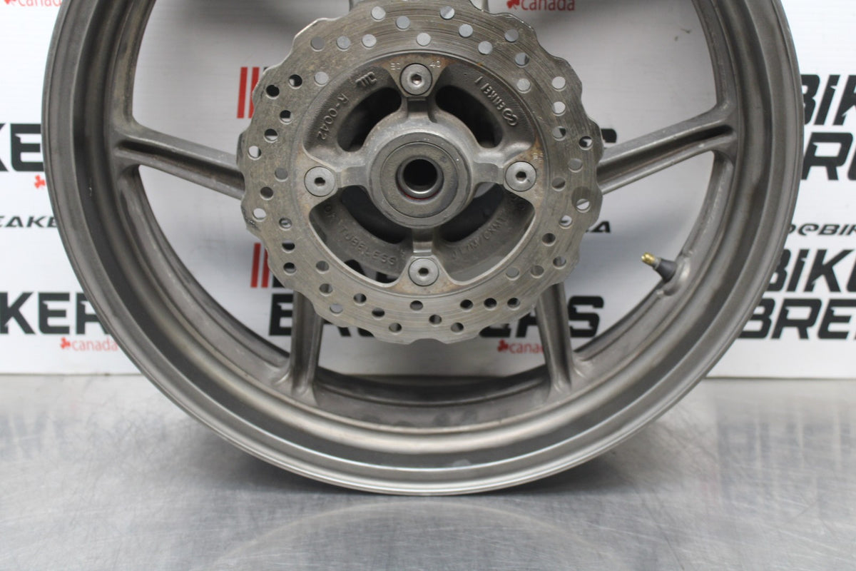 06-07 KAWASAKI NINJA 650R EX650A REAR WHEEL BACK RIM & ROTOR BB774