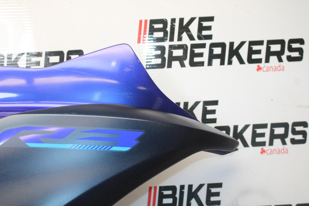 23 YAMAHA YZF R3 RIGHT LOWER MID UPPER SIDE FAIRING COWL BB003