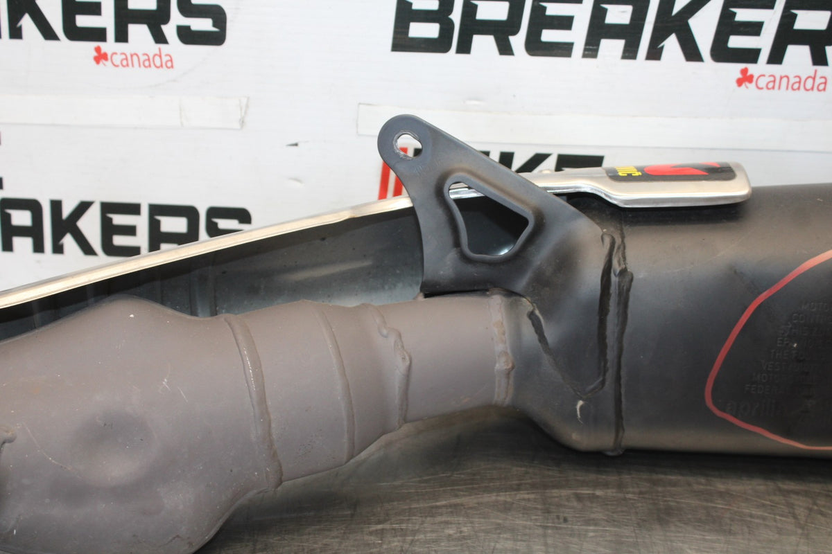 16 APRILIA TUONO V4 1100 EXHAUST PIPE MUFFLER SLIP ON CAN SILENCER BB905