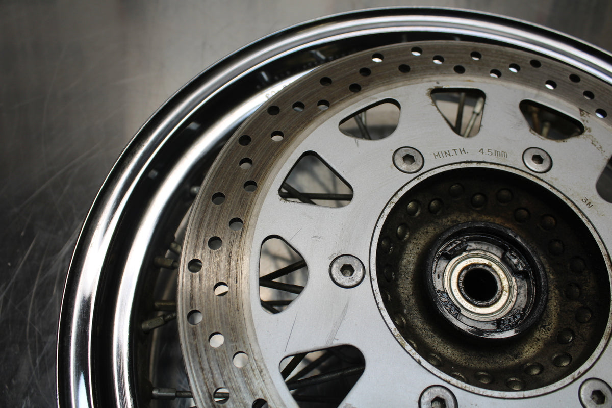 04 SUZUKI INTRUDER 800 FRONT WHEEL FRONT RIM & ROTOR BB758
