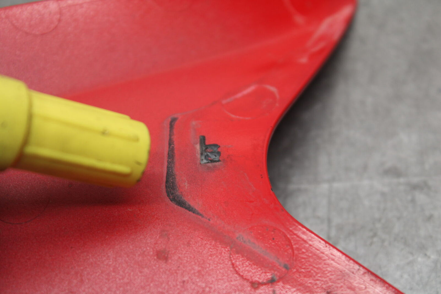 09-12 KAWASAKI NINJA ZX6R CENTER REAR BACK TAIL FAIRING COWL BB640