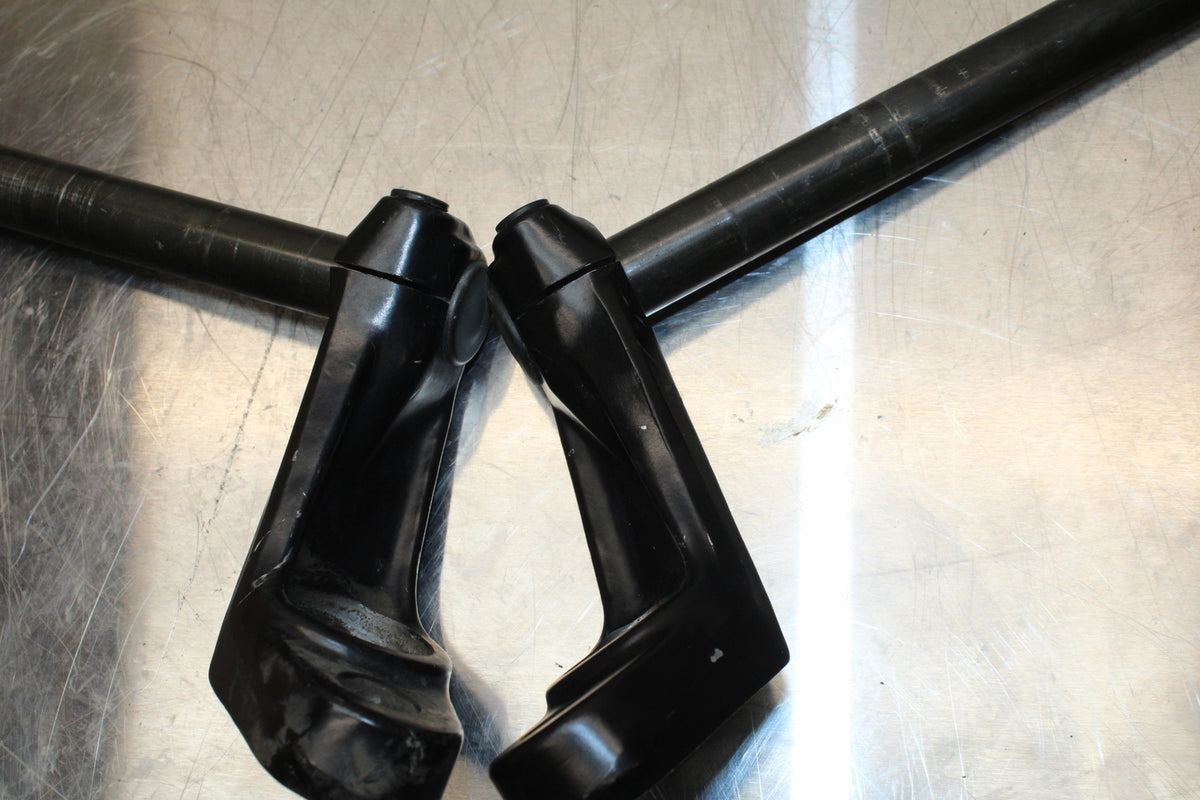 86 SUZUKI GS750ES LEFT RIGHT CLIP ON ONS HANDLEBARS PAIR SET BB140