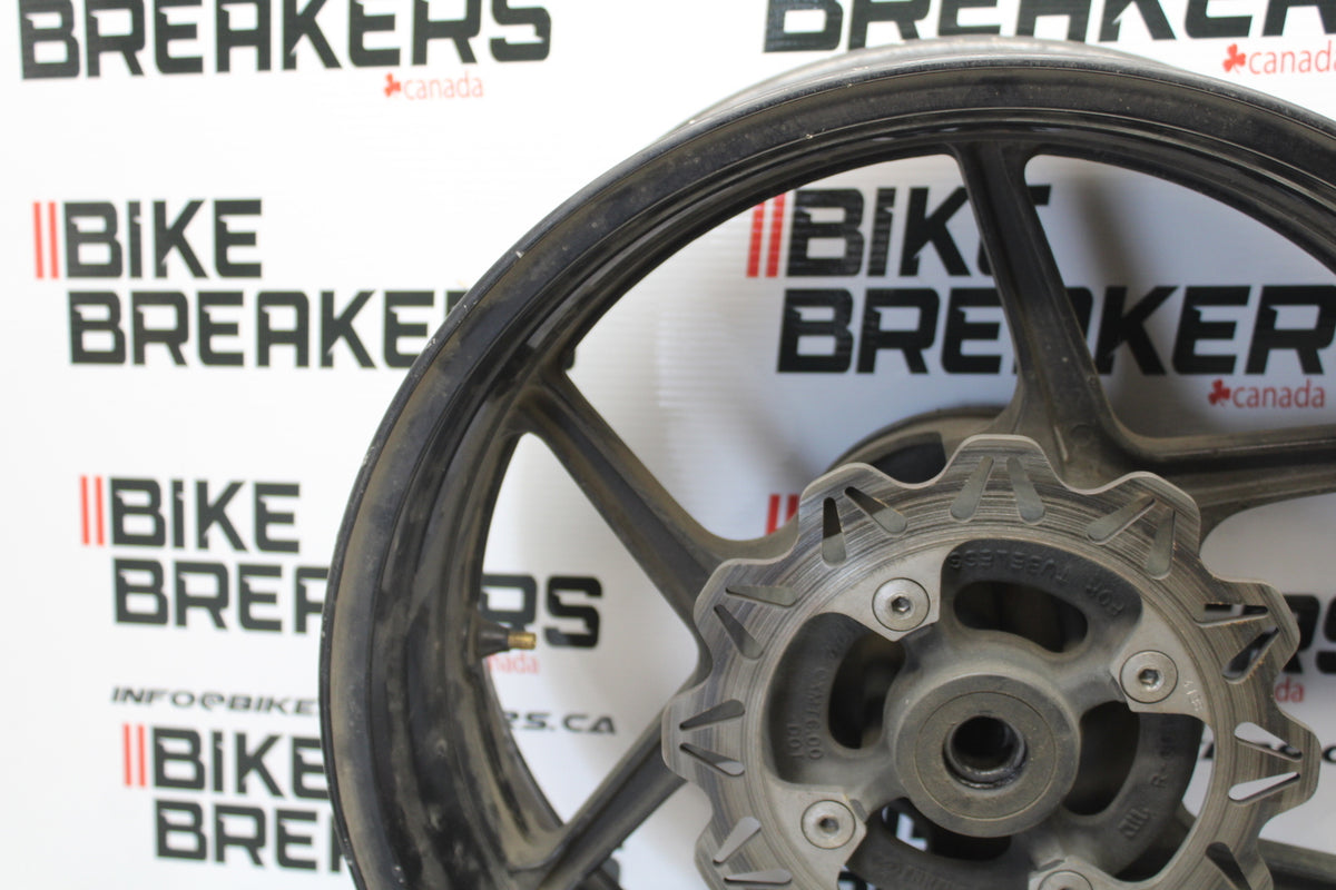 04-05 KAWASAKI NINJA ZX10R REAR WHEEL BACK RIM & ROTOR BB163