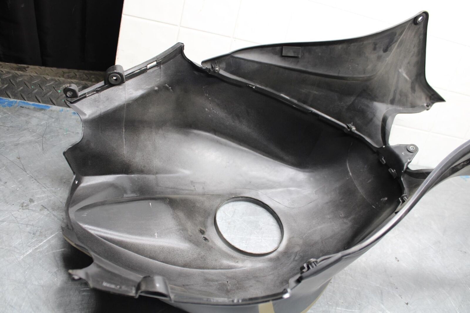 09-12 HONDA CBR600RR AFTERMARKET BLACK GAS TANK FUEL  COVER FAIRING COWL BB450
