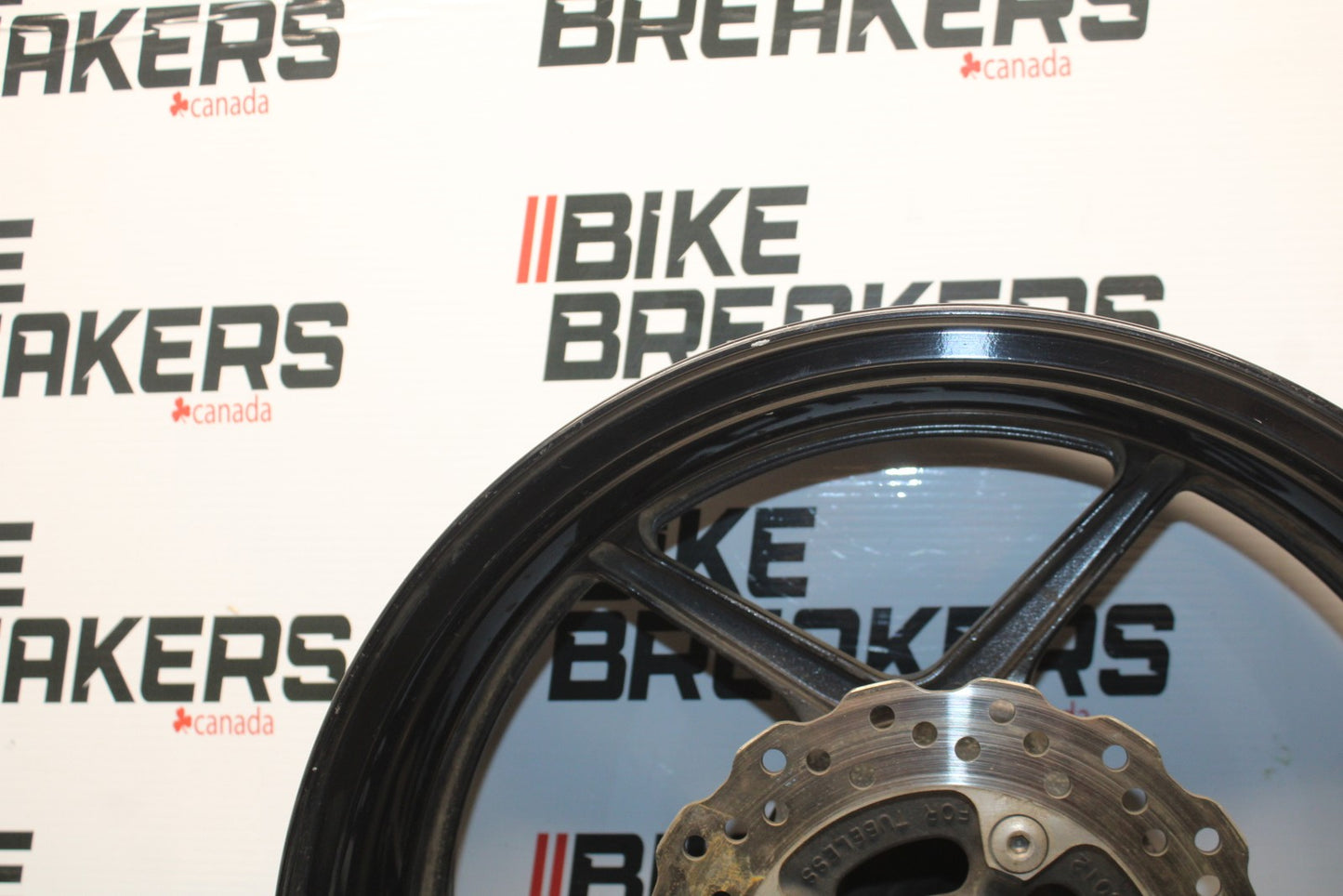 08 KAWASAKI NINJA ZX10R REAR WHEEL BACK RIM & ROTOR BB201