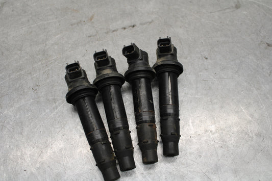 04-06 YAMAHA YZF R1 IGNITION COILS COIL SPARK PLUG CAPS 5VY-82310-00-00 BB659