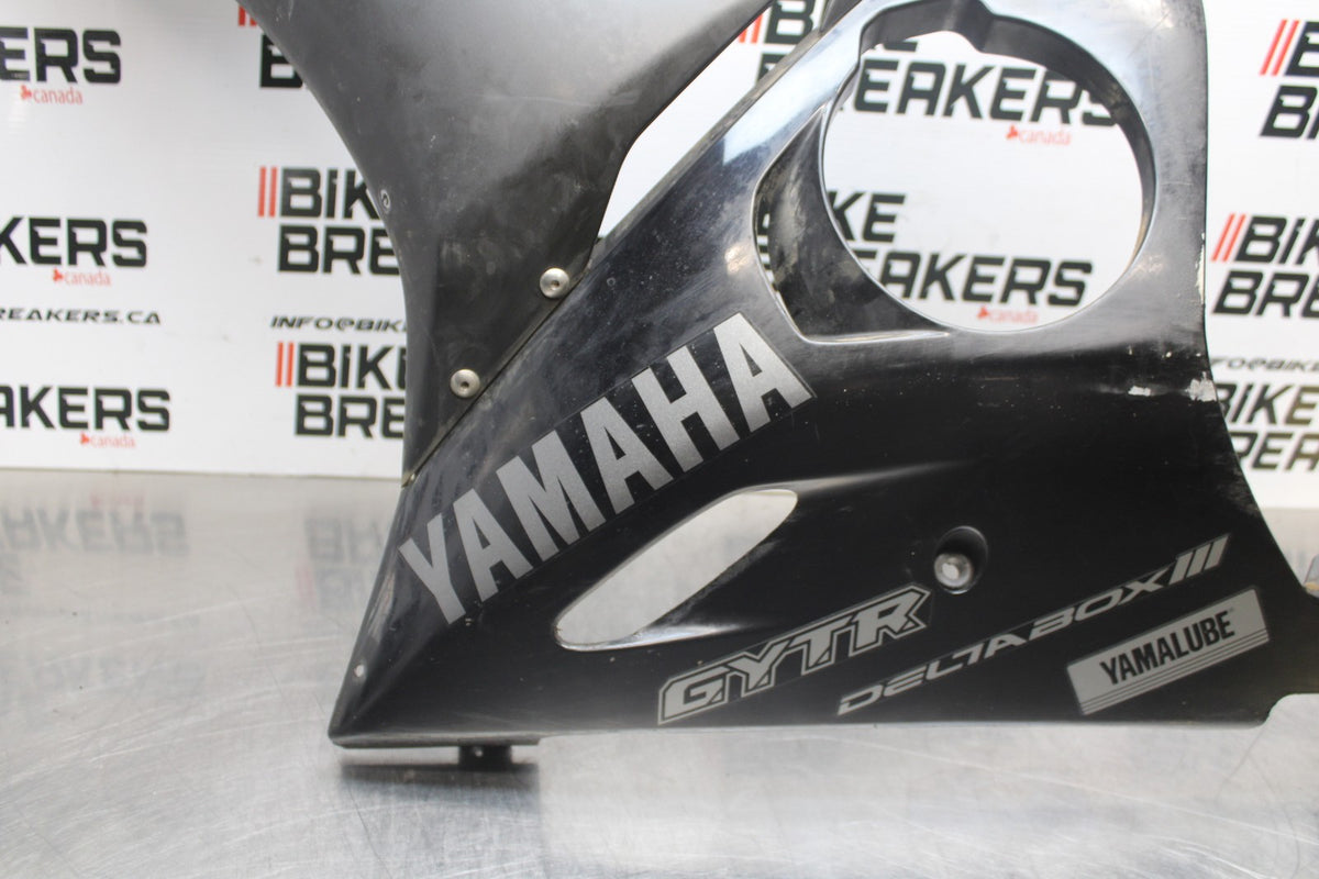 08-09 YAMAHA YZF R6S LEFT LOWER MID UPPER SIDE FAIRING COWL BB796